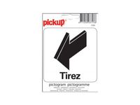 Pickup - Pictogramme - Tirez - 100 x 100 mm