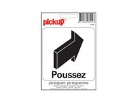 Pickup - Pictogramme - Poussez - 100 x 100 mm