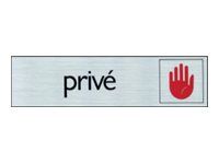 Pickup - Plaque de signalisation - 165 x 44 mm - privé