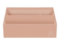 Exacompta Aquarel - Trieur vertical / porte-lettres - 3 compartiments - corail