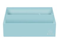 Exacompta Aquarel - Trieur vertical / porte-lettres - 3 compartiments - bleu pastel