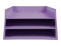 Exacompta Aquarel - Corbeille à courrier 3 niveaux - mauve