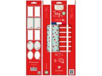 Clairefontaine - Set d'emballage cadeaux rouge/bleu - Tiny Rolls