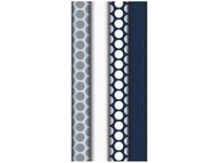 Clairefontaine Excellia - Papier cadeau - 70 cm x 5 m - 80 g/m² - différents modèles à pois bleu et blanc