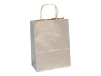 Clairefontaine The Basics - 25 Sacs cadeau kraft argent - 16 cm x 8 cm x 21 cm
