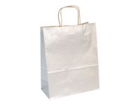 Clairefontaine The Basics - 25 Sacs cadeau kraft argent - 22 cm x 10 cm x 27 cm