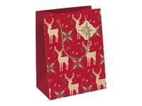 Clairefontaine Lovely Home Pocket - Sac cadeau rouge - 17 cm x 6 cm x 22 cm