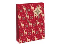 Clairefontaine Lovely Home Large - Sac cadeau rouge - 26,5 cm x 14 cm x 33 cm