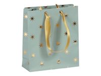 Clairefontaine Dans les bois - Sac cadeau small - 12 cm x 4,5 cm x 13,5 cm - vert