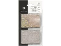 Clairefontaine - 10 Étiquettes cadeau - paillettes argentées/holographique - 8 x 16 cm