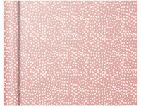 Clairefontaine Excellia Tiny Rolls - Papier cadeau cœurs fond rose - 35 cm x 5 m - 80 g/m²