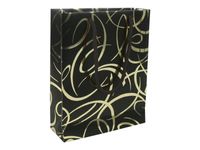 Clairefontaine Premium Max & Moi - Sac cadeau arabesque or/noir - 17 cm x 6 cm x 22 cm