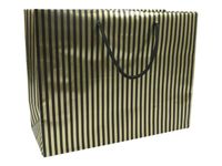 Clairefontaine Premium Max & Moi - Sac cadeau polypropylène - 32 cm x 13 cm x 24,5 cm - or/noir