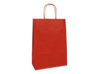 Clairefontaine - 25 Sacs cadeau kraft - 16 cm x 8 cm x 21 cm - rouge