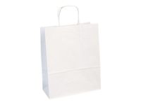 Clairefontaine - 25 Sacs cadeau kraft - 22 cm x 10 cm x 27 cm - blanc