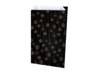 Créastyl - 150 Sacs cadeau kraft - 12 cm x 4,5 cm x 20 cm - noir/or