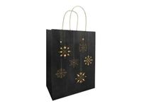 Créastyl Kraft Fantaisie - 50 Sacs cadeau kraft - 18 cm x 8 cm x 22 cm - blanc/snow