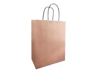 Créastyl Kraft Métal - 50 Sacs cadeau kraft - 19 cm x 8 cm x 21 cm - cuivre