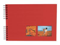 Exacompta Milano - Album photos 32 x 22 cm - 50 pages - rouge