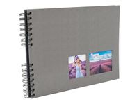 Exacompta Milano - Album photos 32 x 22 cm - 50 pages - gris