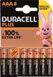 DURACELL 100 % Plus offre spéciale - 8 piles alcalines - AAA LR03