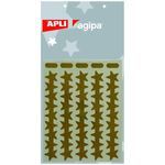Apli Kids - Adhésif décoratif - étoiles or (3 feuilles)