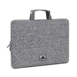 RIVACASE Anvik - Housse avec poignée pour ordinateur portable 15,6" - gris clair
