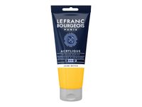 Lefranc & Bourgeois - Peinture acrylique - jaune moyen - 80 ml