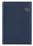 Agenda Lima Saturnus - 1 semaine sur 2 pages - 13,3 x 20,8 cm - bleu - Brepols
