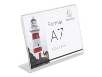 Exacompta - 10 Présentoirs double face pour 105 x 74 mm