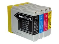 Cartouche compatible Brother LC970 - pack de 4 -noir, cyan, magenta, jaune - Uprint