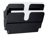 Durable Flexiplus - Trieur mural porte-document - 2 cases A4 horizontal - noir