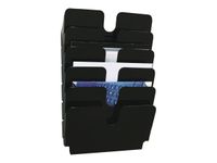 Durable Flexiplus - Trieur mural porte-document - 6 cases A4 horizontal - noir
