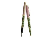 Enzo Varini Taormina XL Nakara - Parure de stylo à bille et stylo plume - rose et vert