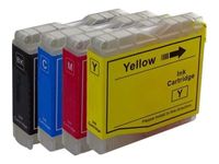 Cartouche compatible Brother LC985 - pack de 4 - noir, jaune, cyan, magenta - Switch 