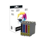Cartouche remanufacturée Epson T0715 Guépard - pack de 4 - noir, jaune, cyan, magenta - Switch