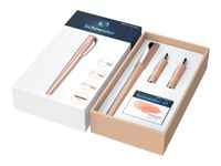 Schneider Callissima - Coffret cadeau avec stylo et différentes plumes - abricot