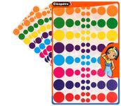 Cléopâtre - Gommettes rondes - 8 couleurs - repositionnables