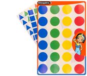 Cléopâtre - 72 gommettes géométriques - 4 cm - 4 couleurs - repositionnables