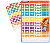 Cléopâtre - 528 gommettes géométriques - 8 couleurs - repositionnables