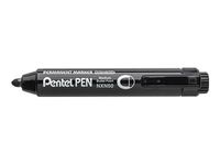 Pentel PEN N50 - Marqueur permanent rétractable - pointe ogive - noir