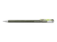 Pentel Hybrid Dual Metallic - Roller 2 effets de couleur - argent/cuivre vert