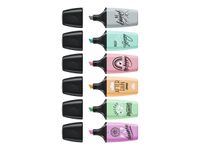 STABILO BOSS MINI Pastellove - Pack de 6 mini surligneurs - couleurs assorties