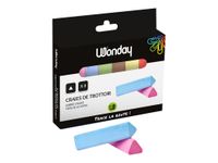 Wonday - 8 Craies triangulaires - couleurs assorties