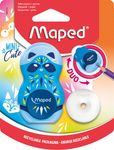 Maped Loopy Mini Cute - Taille crayon gomme 2-en-1 (blister) - 1 trou - disponible dans différentes couleurs