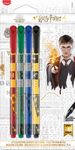 Maped Harry Potter - Pack de 4 feutres d'écriture - pointe moyenne 0,8 mm - couleurs assorties
