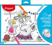 Maped - Support 3D à colorier et à monter x3 - disponible dans différentes couleurs