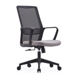 Fauteuil de bureau ZIGY - accoudoirs fixes - gris