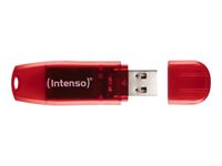 Intenso Rainbow Line - clé USB - 128 Go - rouge