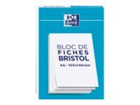 Oxford REVISION 2.0 - Pack de 30 Fiches Bristol Scribzee - A6 - petits carreaux - non perforées - blanc